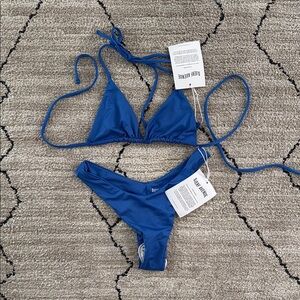 Djerf Avenue Blue Bikini Set
